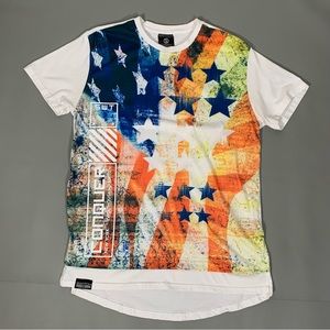 Switch Remarkable T Shirt Tie Dye  American Flag SWT Conqueror  New York Mens XL